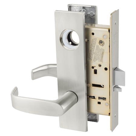SARGENT Grade 1 Office or Entry Mortise Lock, L - Lever, LW1 - Escutcheon, Field Reversible, Less Cylinder,  LC-8205 LW1L 32D